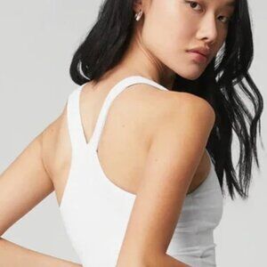 ALO Yoga Real Bra Tank- white only
